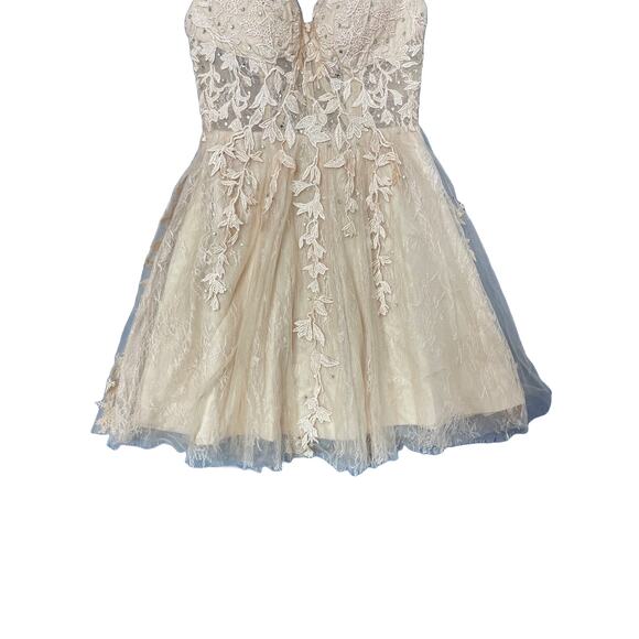 Lavetir Fairy Floral Lace Dress Women’s Size 2 Coquette Whimsy Romantic - Picture 4 of 7